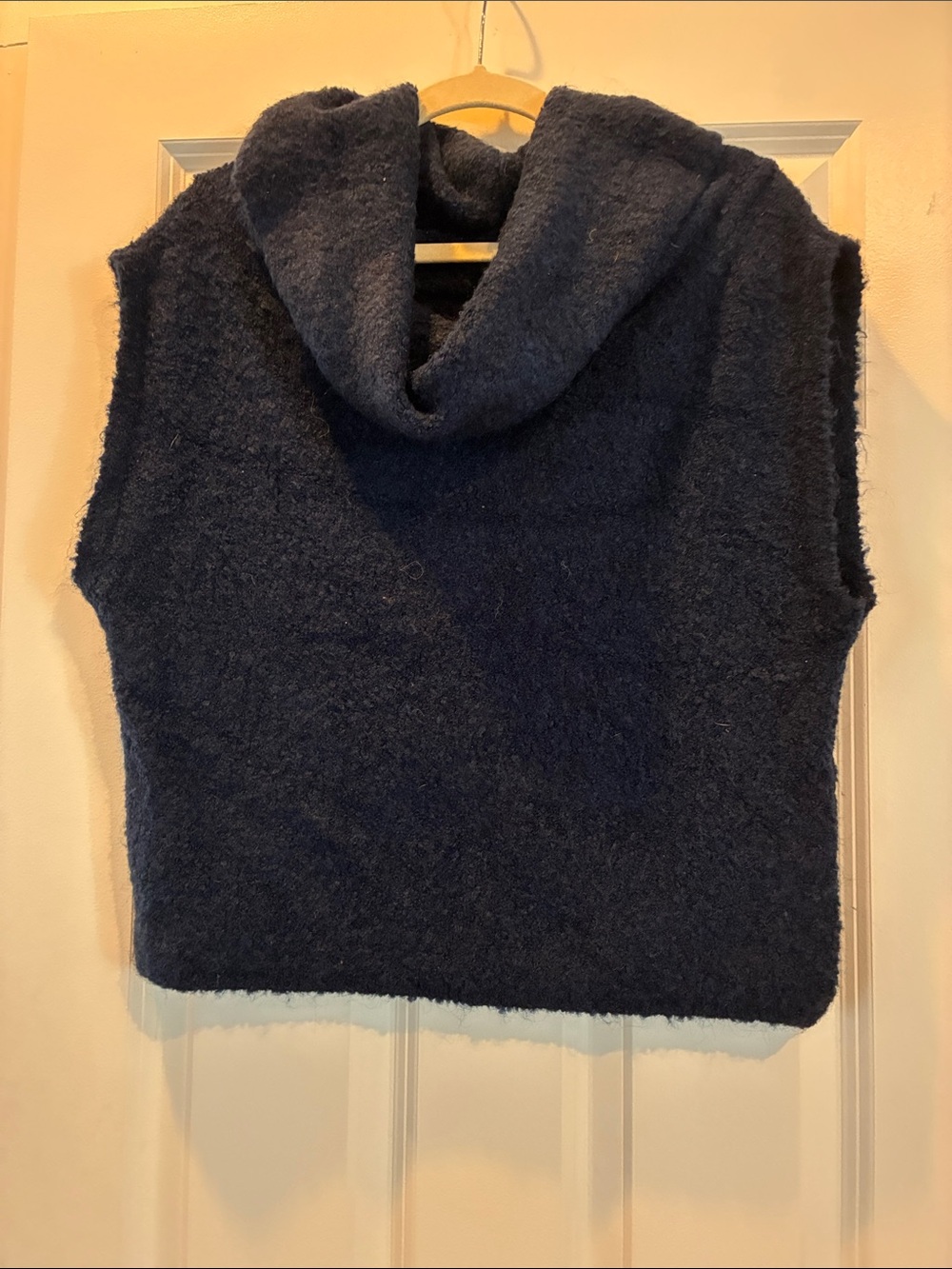 ASOS Navy Sleeveless Cowl Neck Sweater Vest